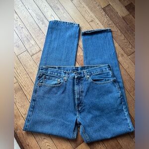 Levi's Blue 505 Straight Jeans Classic Denim size 36x34